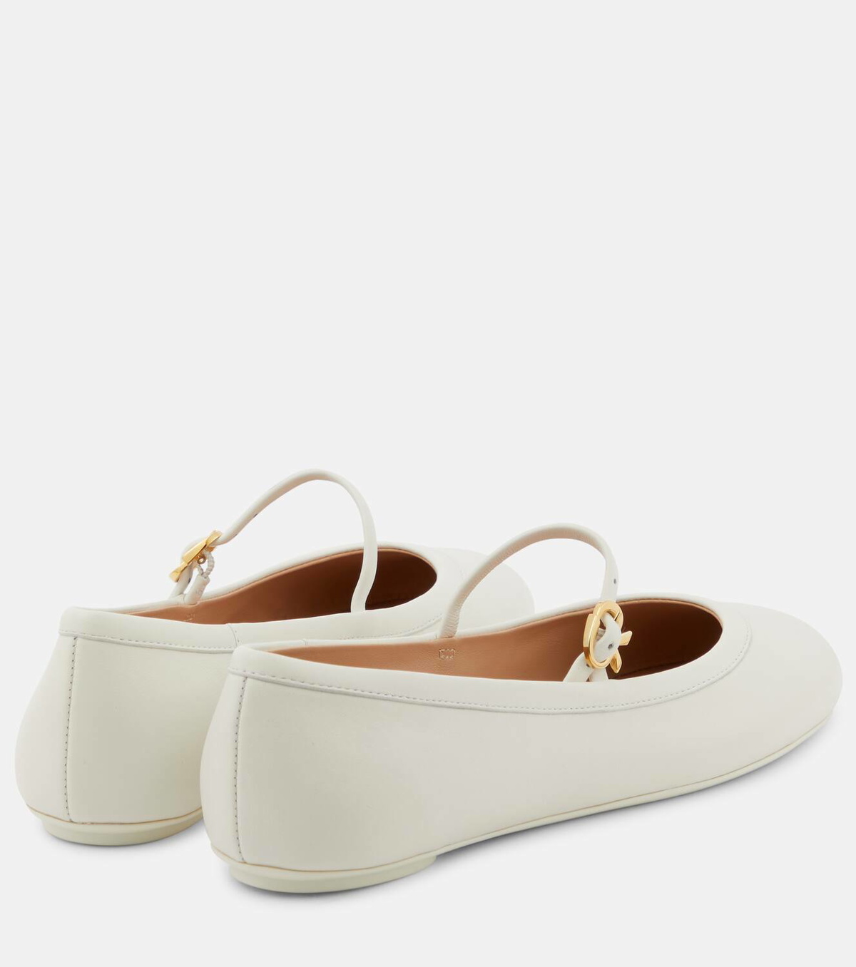 Gianvito Rossi Carla leather Mary Jane flats Gianvito Rossi