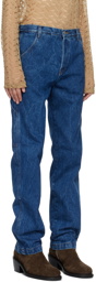 Dries Van Noten Blue Faded Jeans