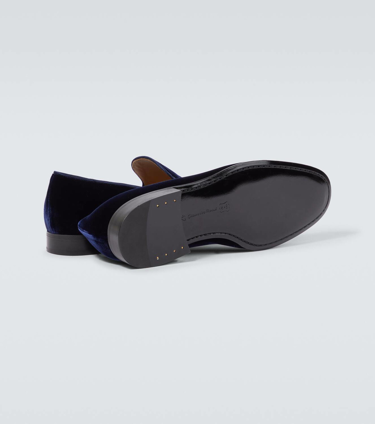 Gianvito Rossi Jean velvet loafers