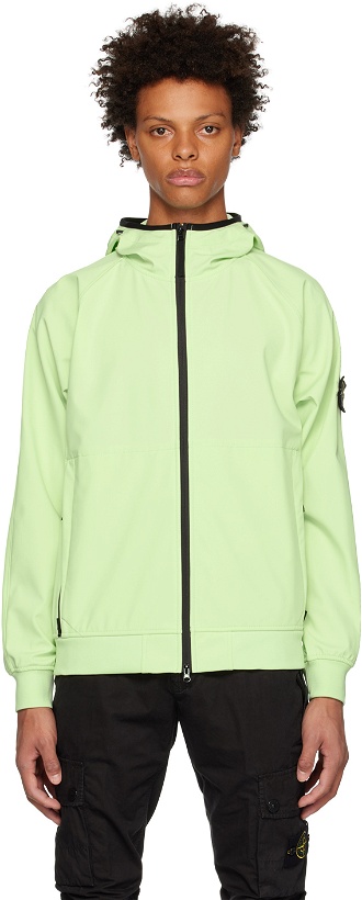 Photo: Stone Island Green Garment-Dyed Jacket