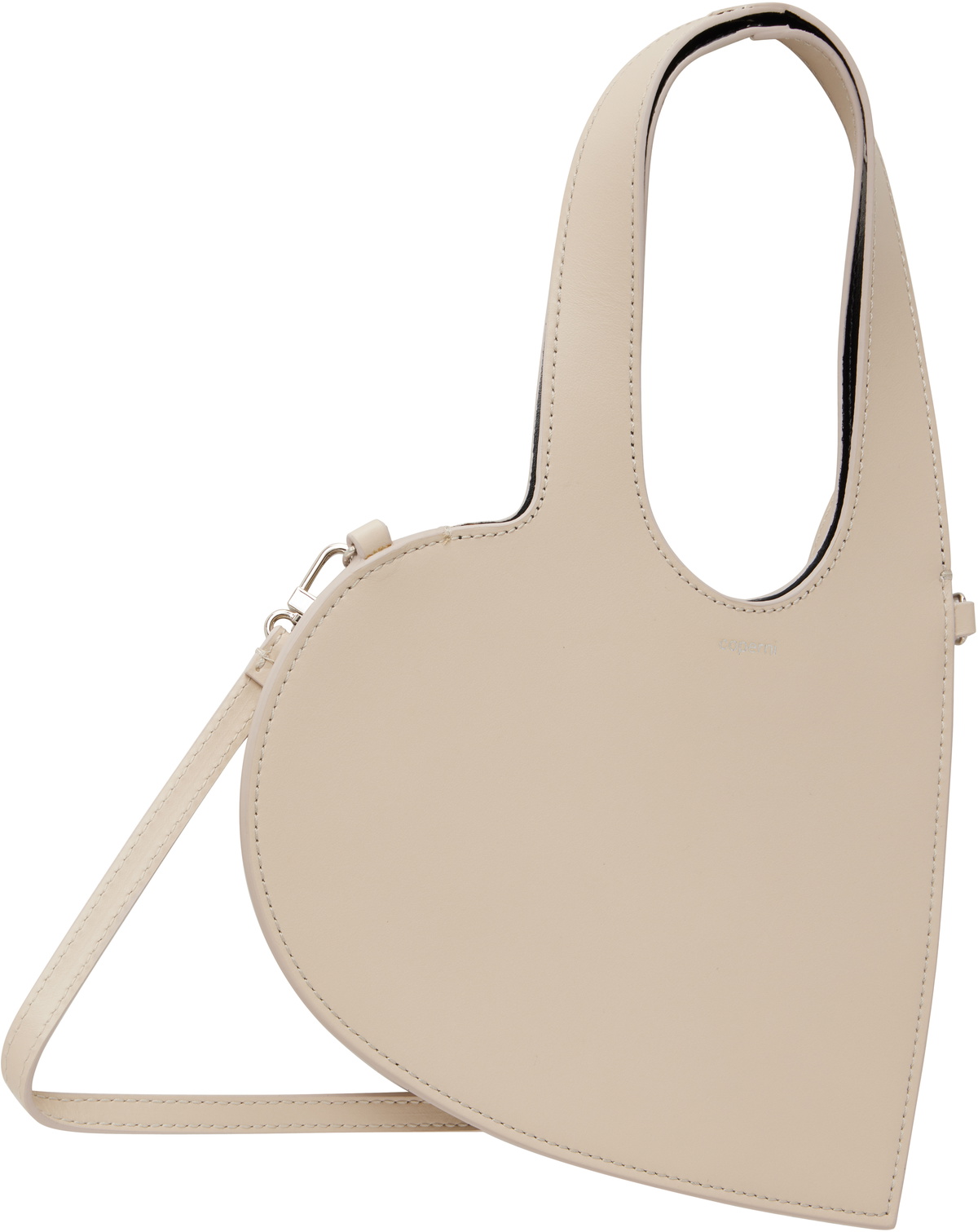 Coperni Beige Mini Heart Tote
