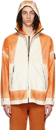 Stone Island Orange Hand-Sprayed Jacket