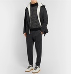 Yves Salomon - Canvas Hooded Down Parka with Detachable Shearling Lining - Men - Black