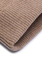 Colorful Standard Ribbed Wool Beanie - Brown - One Size