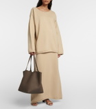 The Row Park Three leather tote bag