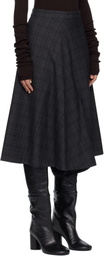 MARIE ADAM-LEENAERDT Gray 2 In 1 Midi Skirt