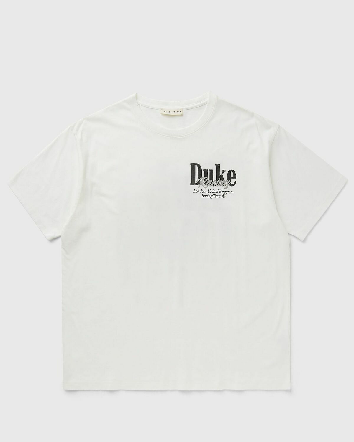 Duke & Dexter DR3 Grey Pit Stop Tee White Mens Shortsleefe