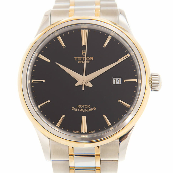 Photo: Tudor Style Automatic Black Dial Mens Watch 12703-0003