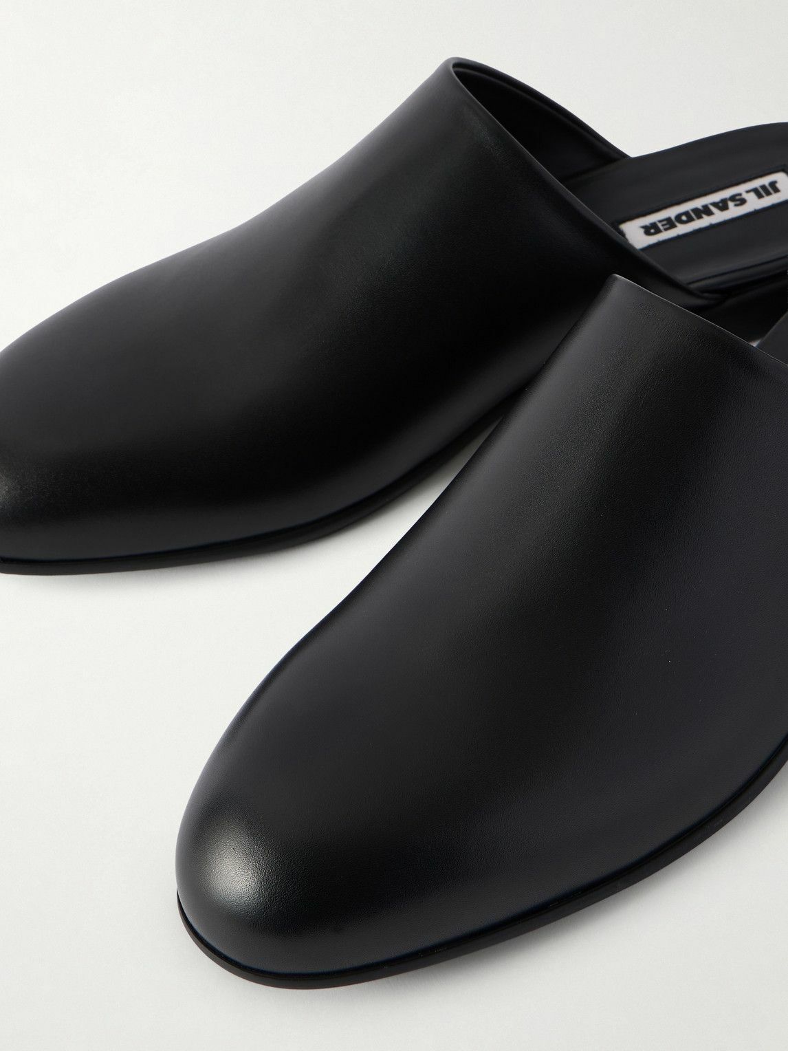 Jil Sander - Sabot Leather Mules - Black Jil Sander