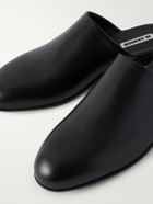 Jil Sander - Sabot Leather Mules - Black