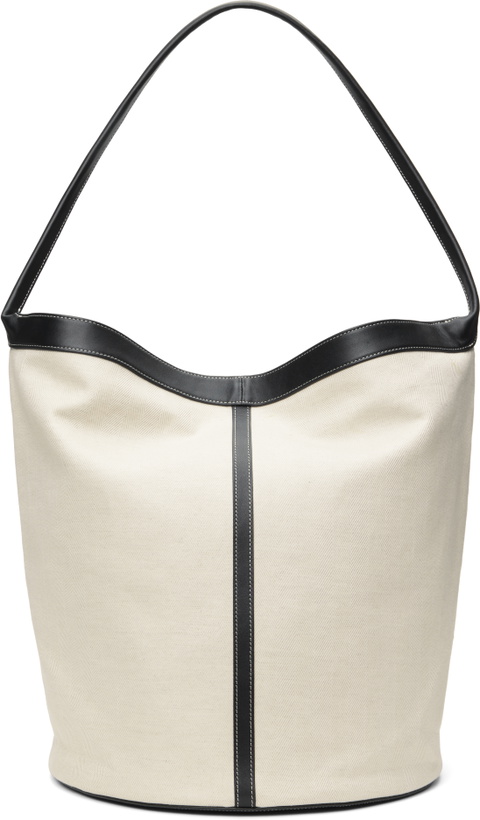 Photo: RECTO Off-White Canvas Large Bucket Bag