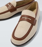 Church's Leather-trimmed loafers