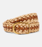 Zimmermann Raffia and leather braided belt