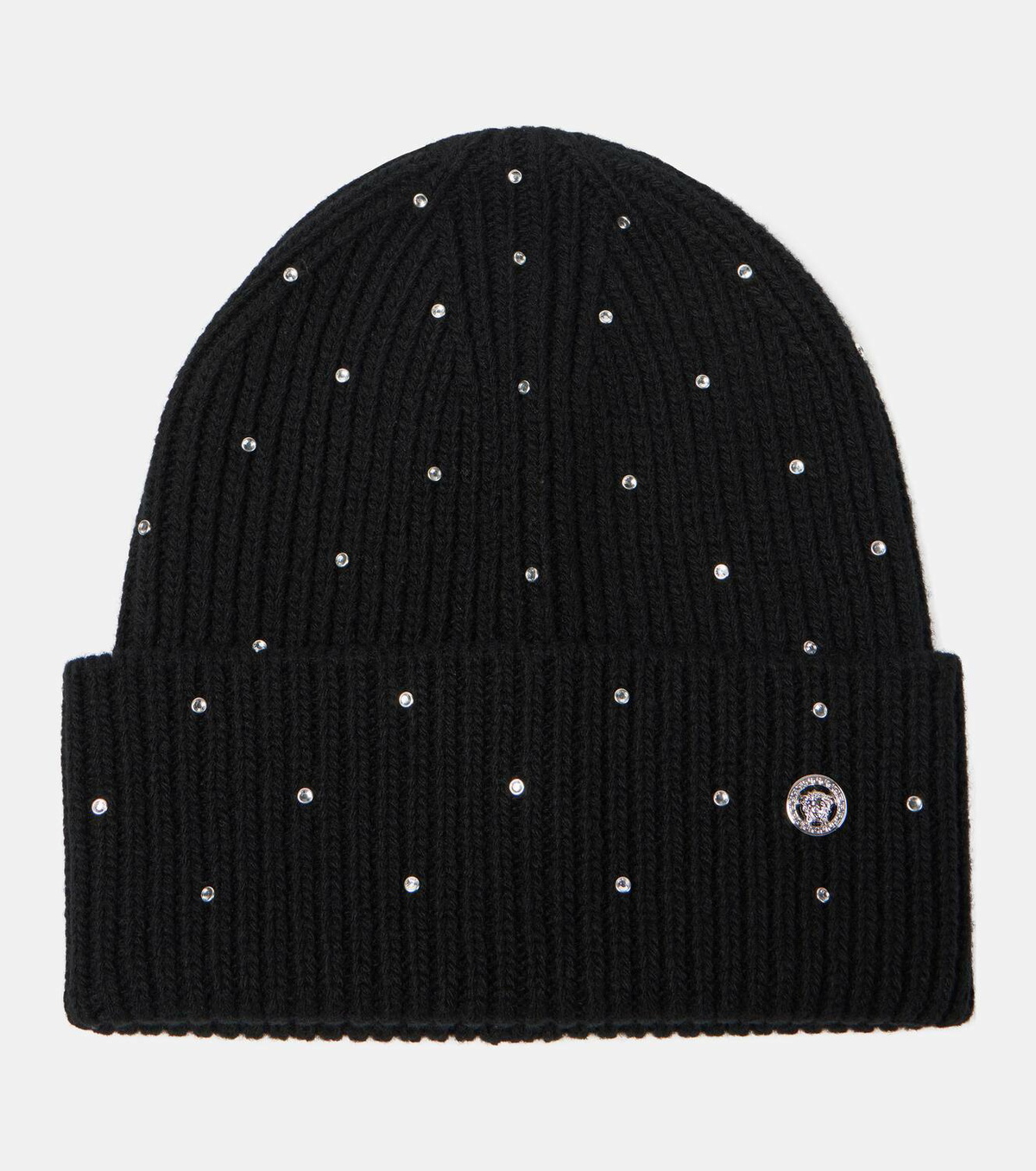 Versace Embellished wool beanie