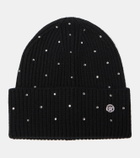 Versace Embellished wool beanie