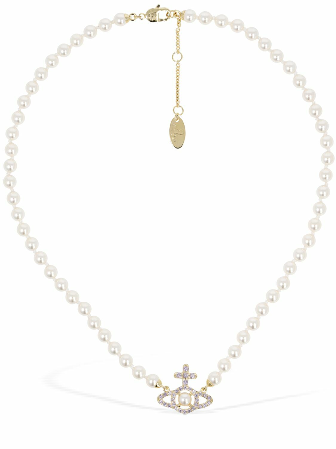 VIVIENNE WESTWOOD Olympia Faux Pearl Collar Necklace Vivienne Westwood