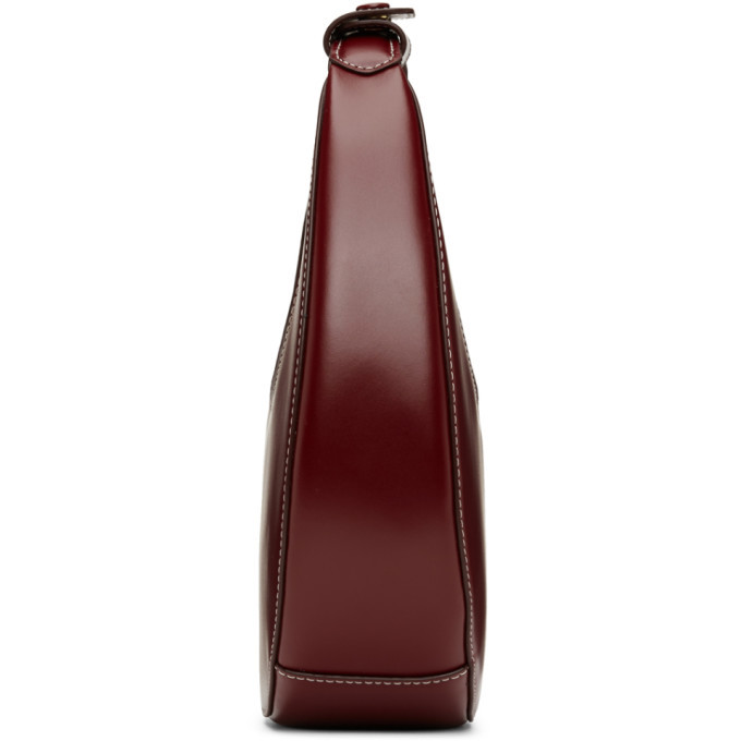 ハンドバッグ Mini Moon Bag - Staud - Leather - Burgundy MINI MOON BAG TAN