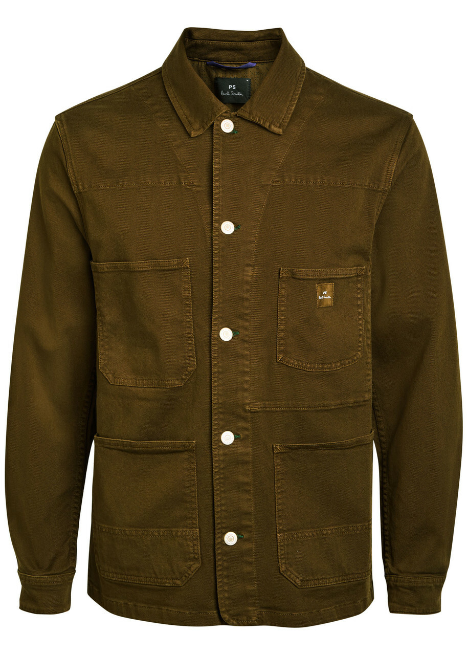 PS Paul Smith Chore Stretch-cotton Overshirt Green