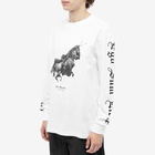 Han Kjobenhavn Men's Long Sleeve Unicorn Boxy T-Shirt in White