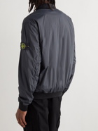 Stone Island - Logo-Appliquéd Padded Coated-Shell Bomber Jacket - Black