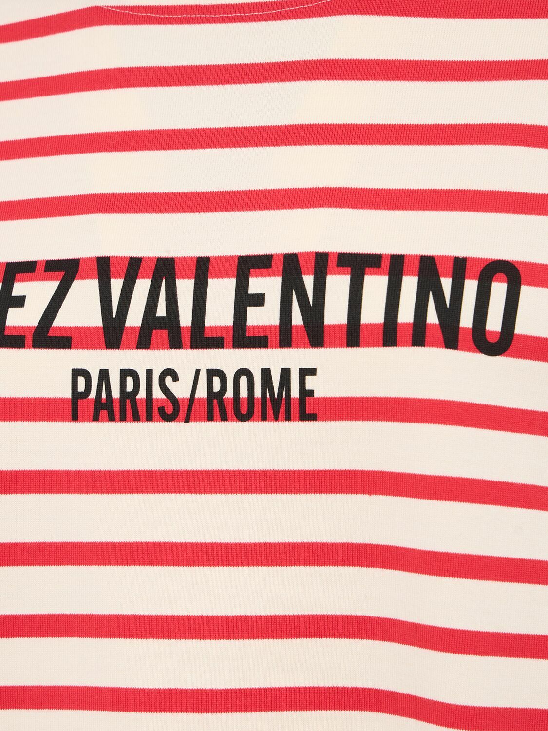 VALENTINO Striped Jersey Long Sleeve T-shirt Valentino