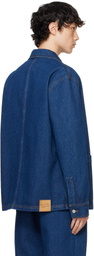 Maison Kitsuné Navy Workwear Denim Jacket