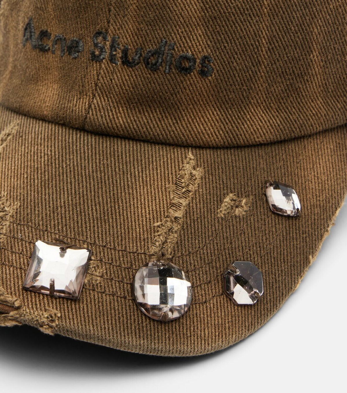 Acne Studios Embellished cotton canvas baseball cap
