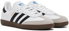 adidas Originals White Samba OG Sneakers