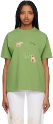 Bode Green Tiny Zoo T-Shirt