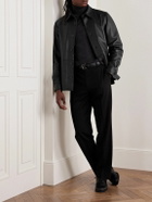 Saman Amel - Leather Shirt Jacket - Black
