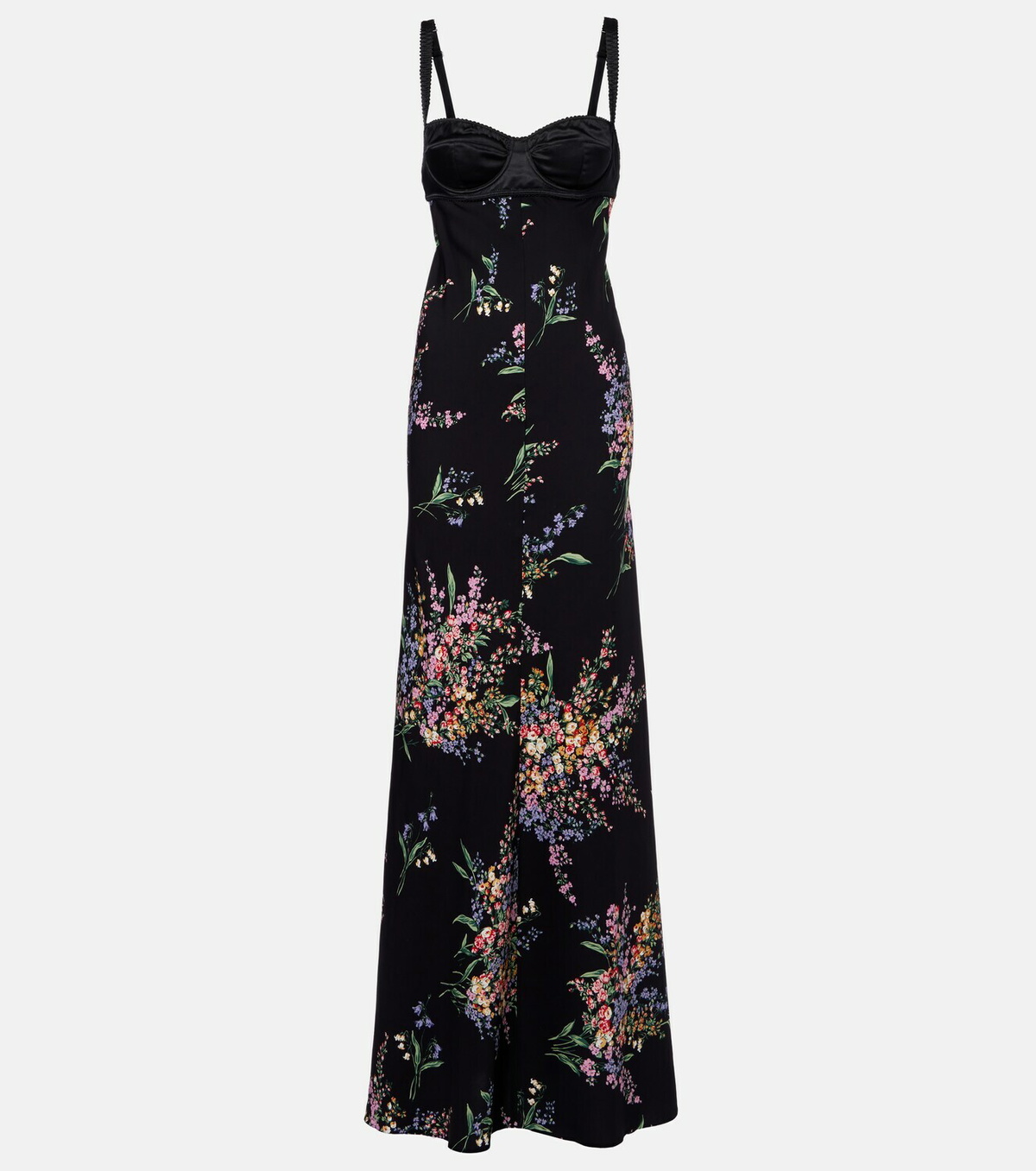 Dolce&Gabbana Floral silk-blend charmeuse maxi dress