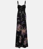 Dolce&Gabbana Floral silk-blend charmeuse maxi dress