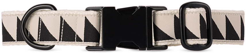 See Scout Sleep Off-White & Black Medium Nice Grill Standard Collar