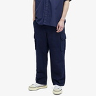 Comme des Garçons Homme Men's Linen Blend Cargo Pant in Navy