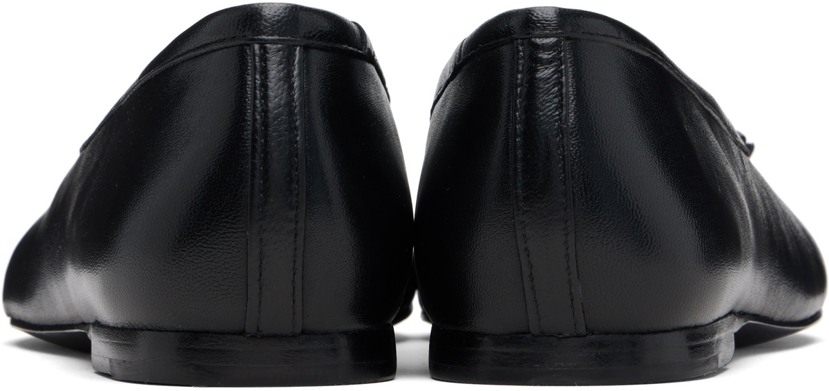 Sandy Liang Black Paw Ballerina Flats