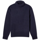 Polo Ralph Lauren Men's Wool Cashmere Turtle Neck Jumper in Hunter Navy