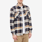 Barbour Men's Mountain Tailored Check Shirt in Navy