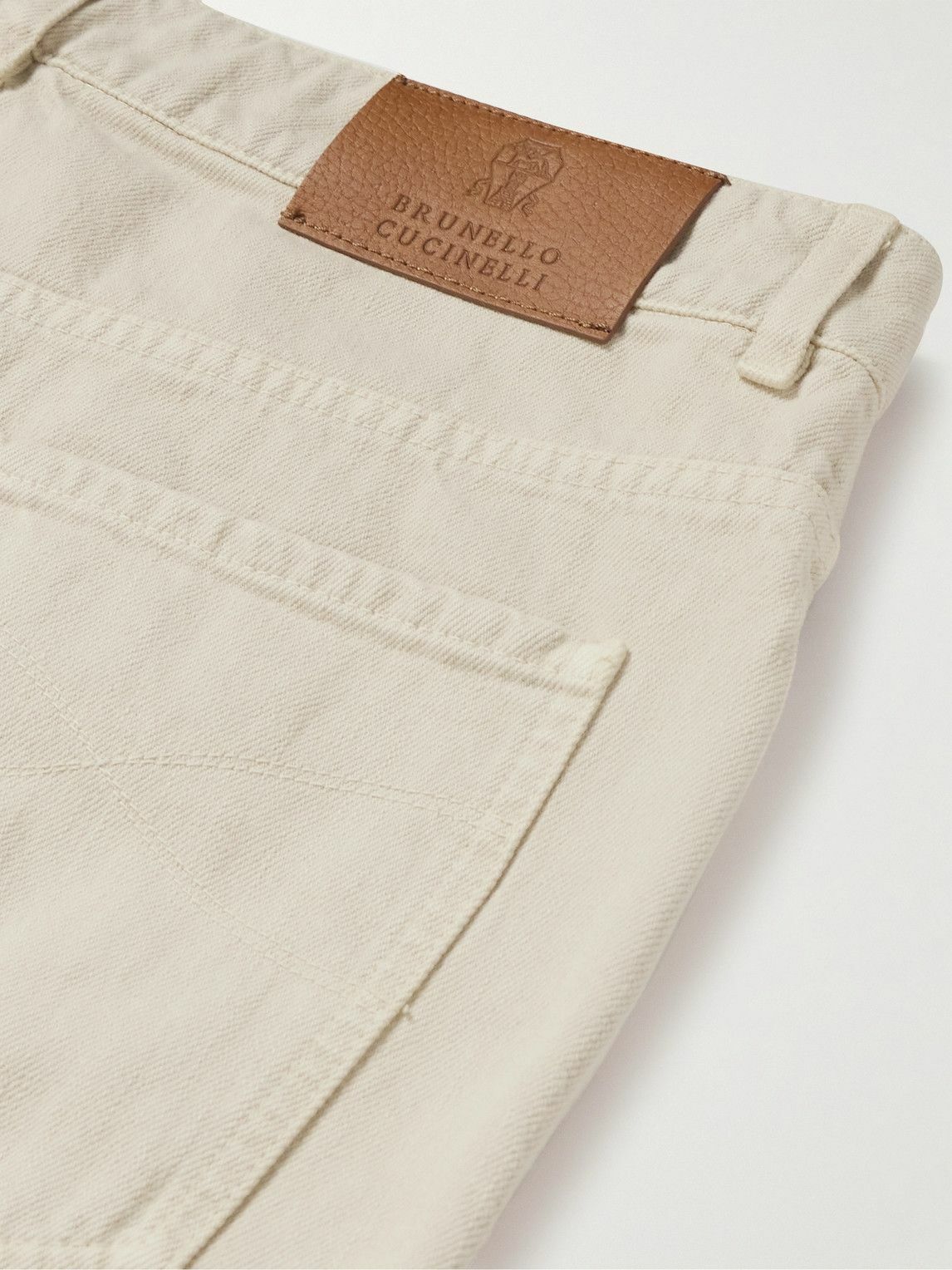 Brunello Cucinelli Beige Cotton Jeans Denim