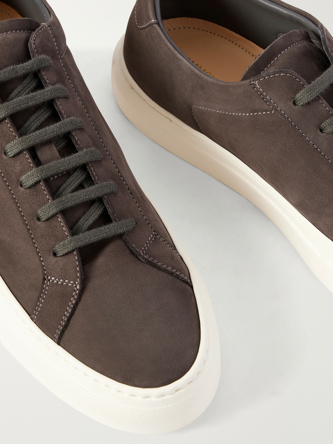 Common Projects - Achilles Nubuck Sneakers - Brown