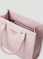 Prada Crinkled Leather Tote Bag