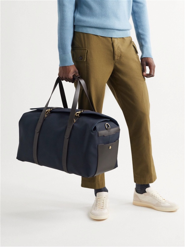 Photo: MISMO - Supply Leather-Trimmed Nylon Duffle Bag