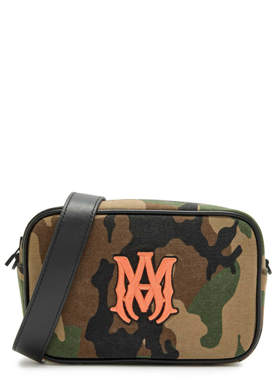 Amiri MA Camouflage Twill Camera Cross-body bag - Olive - One Size