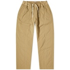 s.k manor hill Men's Nest Pant in Tan Quilted Nylon