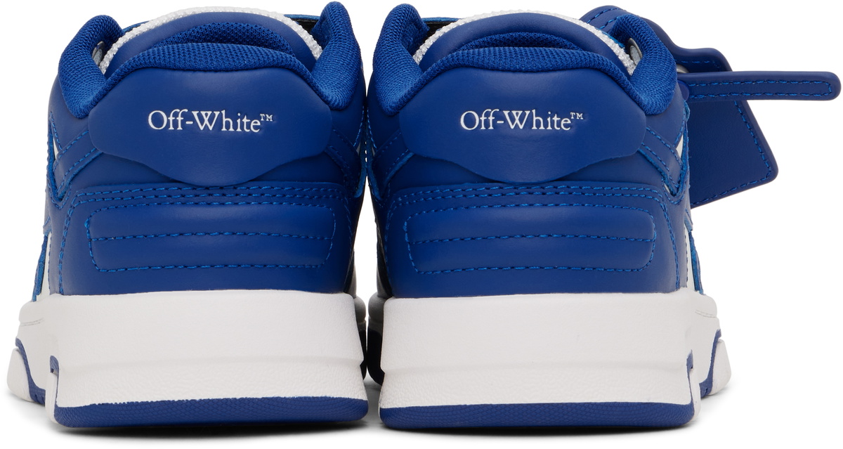 Off-White Kids White & Blue Out Of Office Straps Sneakers