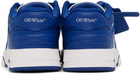 Off-White Kids White & Blue Out Of Office Straps Sneakers