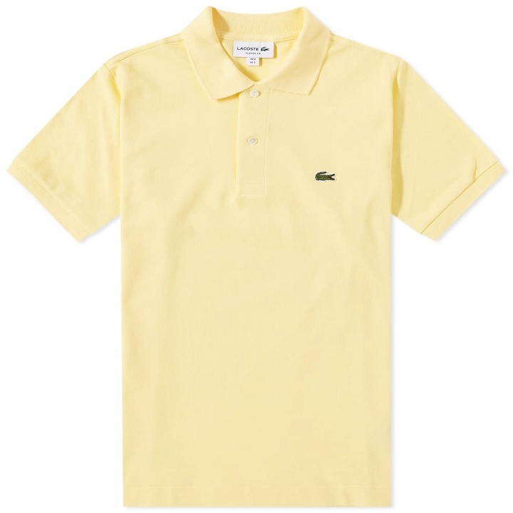 Photo: Lacoste Men's Classic L12.12 Polo Shirt in Yellow