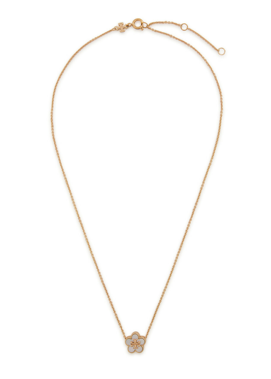Tory Burch Forget Me Not Pearl-embellished 18kt Gold-plated Necklace - One Size