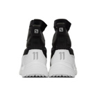 11 by Boris Bidjan Saberi Black and White Salomon Edition Bamba 2 High Top Sneakers