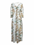 Paul Smith White Printed Long Dress