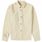 Foret Men's Mellow Overshirt in Oat